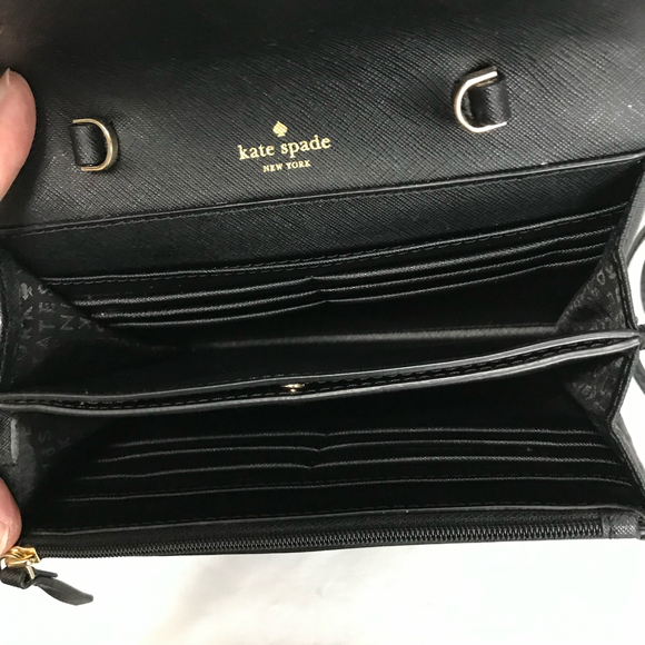 Kate Spade Laurel Way Jeweled Black Crossbody Bag  EUC - Picture 5 of 8